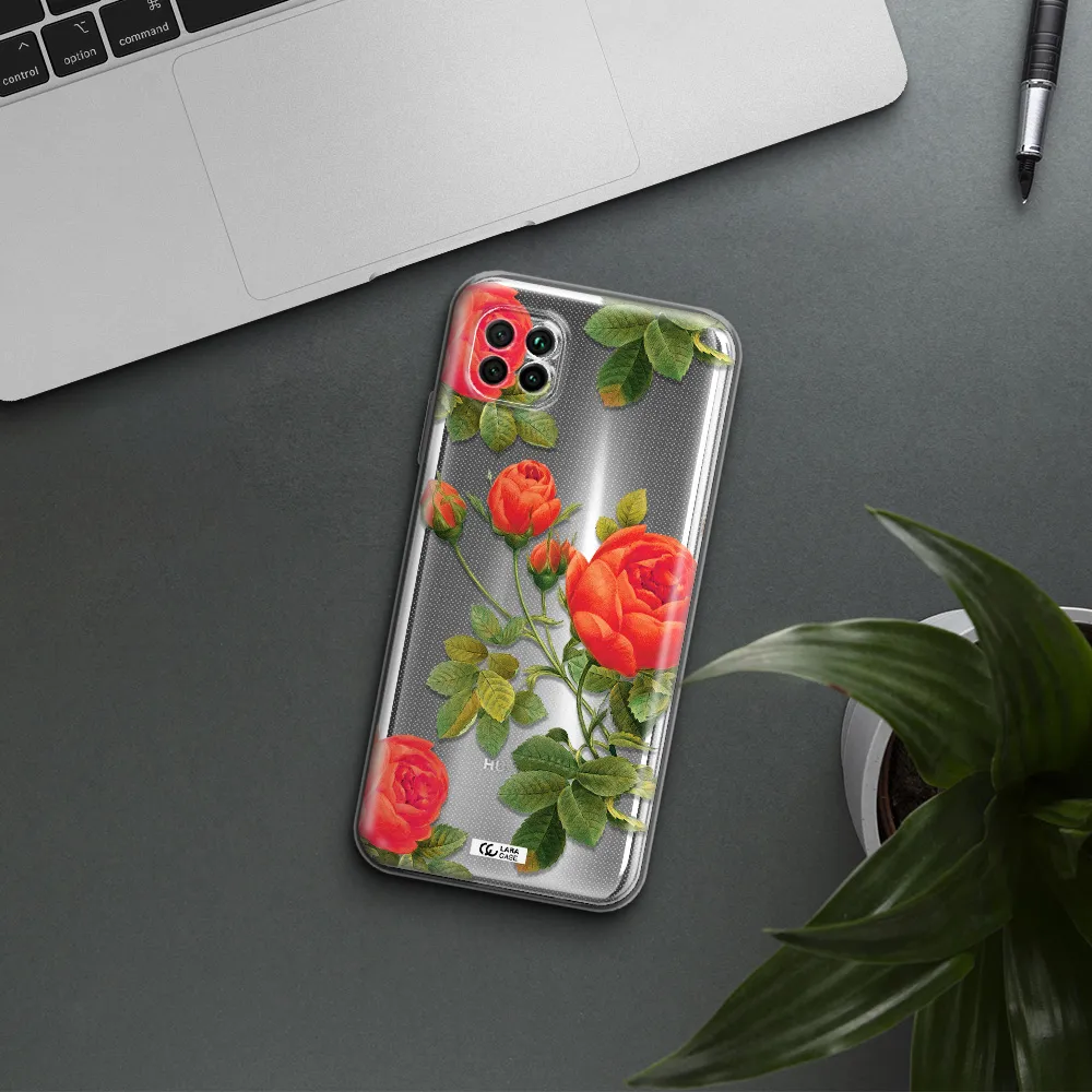 A Close-Up Of A Flower Huawei Nova 7I Clear Tpu Case