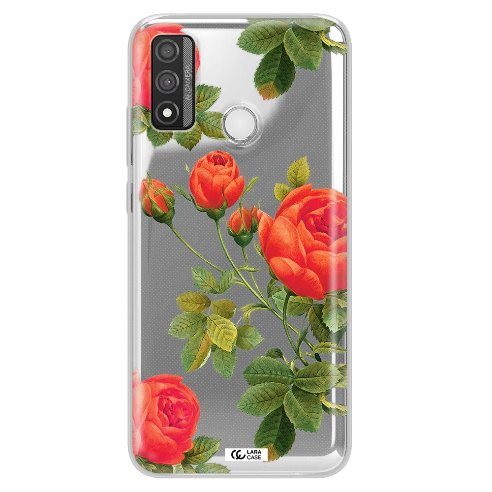 a close-up of a flower Huawei P Smart 2020 Clear TPU Case