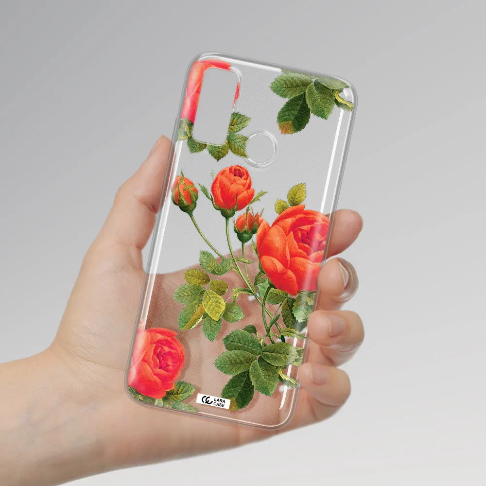 a close-up of a flower Huawei P Smart 2020 Clear TPU Case