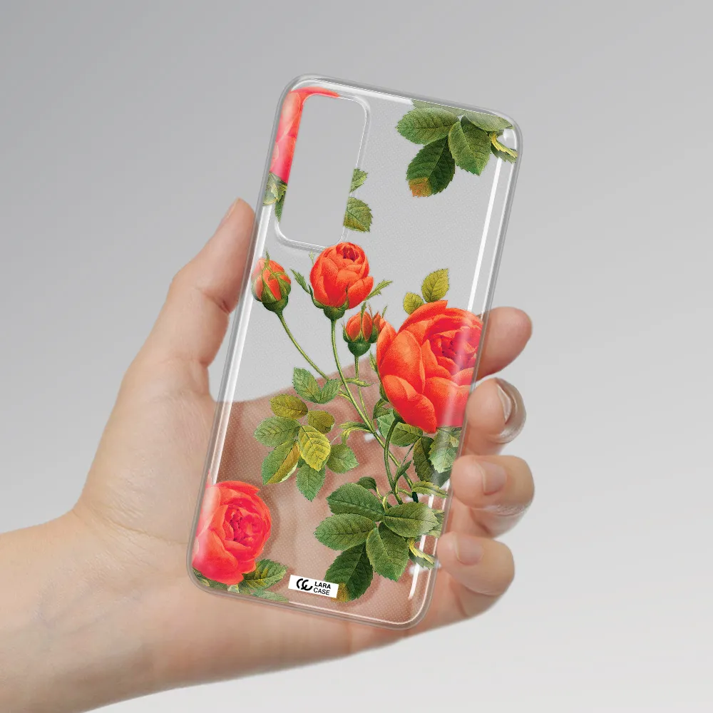 a close-up of a flower Huawei P Smart 2021 Clear TPU Case