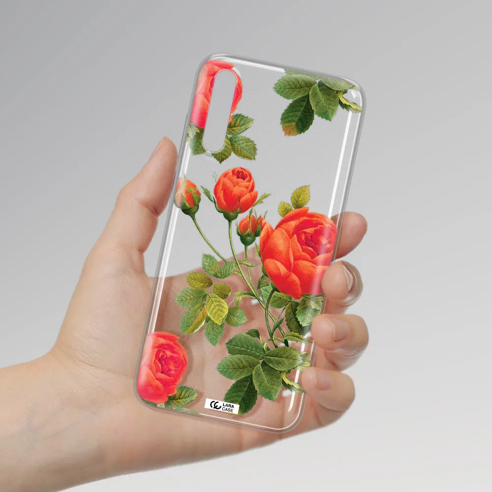 a close-up of a flower Huawei P Smart S Clear TPU Case