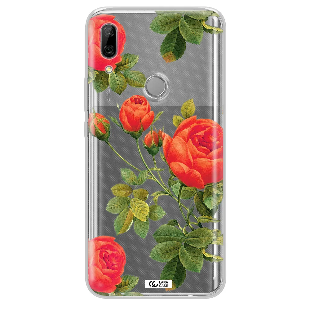 a close-up of a flower Huawei P Smart Z Clear TPU Case