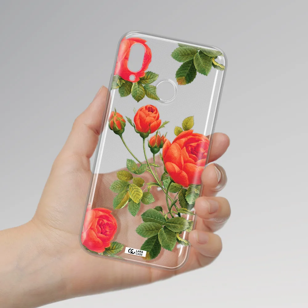 a close-up of a flower Huawei P20 Lite Clear TPU Case