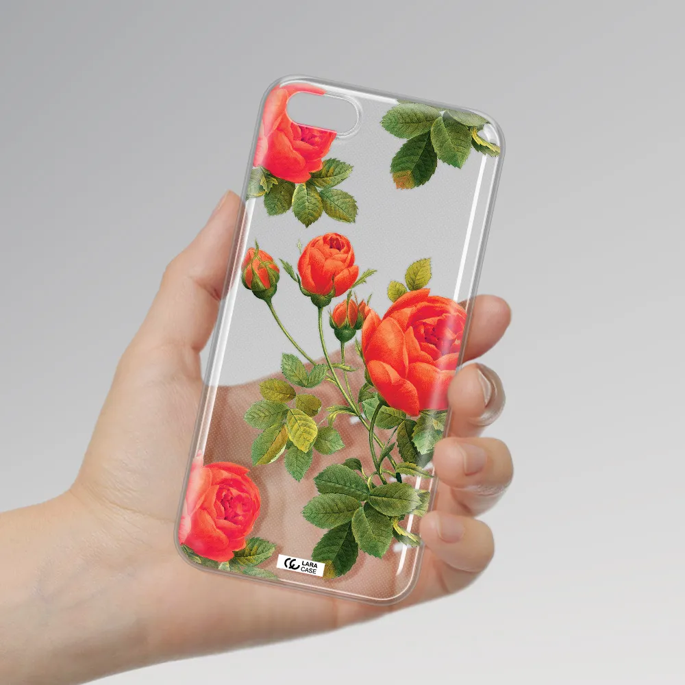 a close-up of a flower Huawei Y5 2018 Clear TPU Case