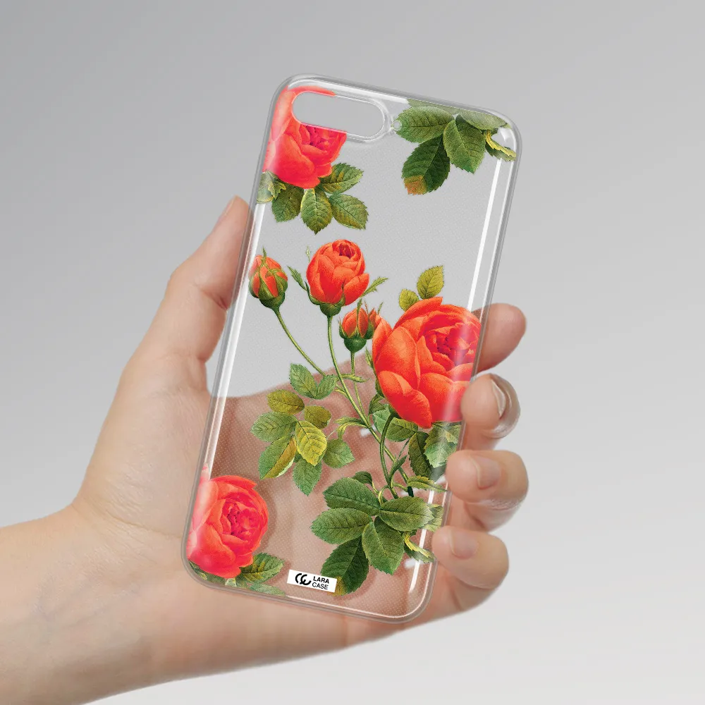 a close-up of a flower Huawei Y6 2018 Clear TPU Case