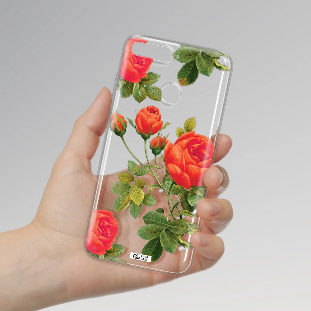 a close-up of a flower Huawei Y6 Prime 2018 Clear TPU Case