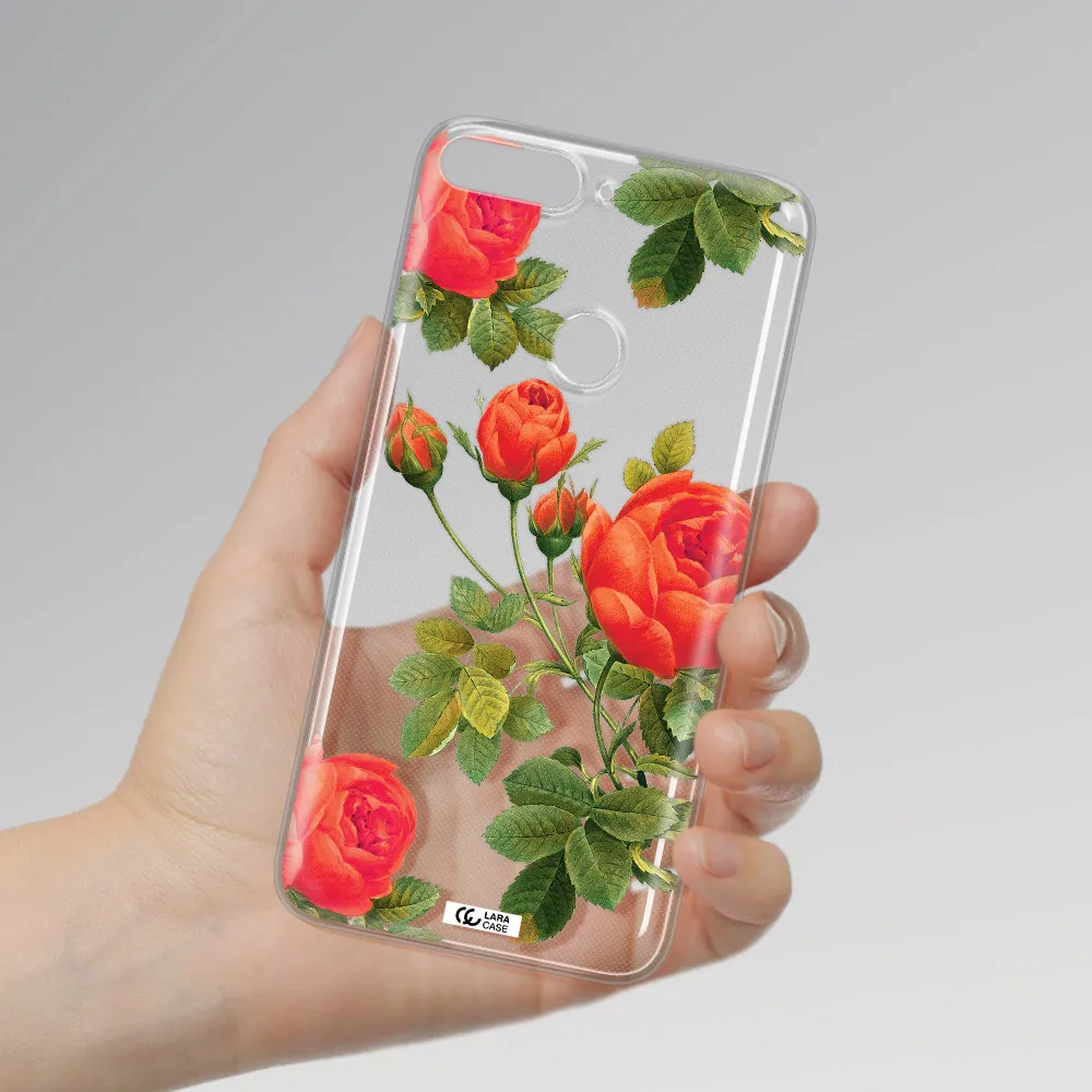 a close-up of a flower Huawei Y7 Prime 2018 Clear TPU Case