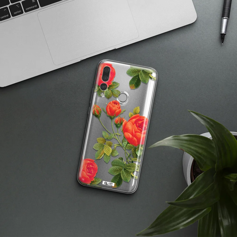 a close-up of a flower Huawei Y9 Prime 2019 Clear TPU Case