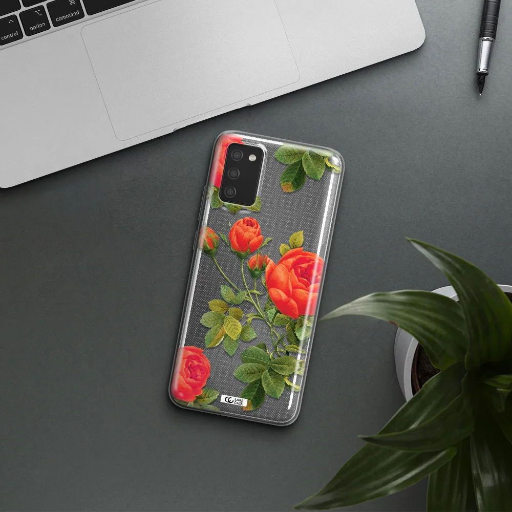 a close-up of a flower Samsung A02S Clear TPU Case
