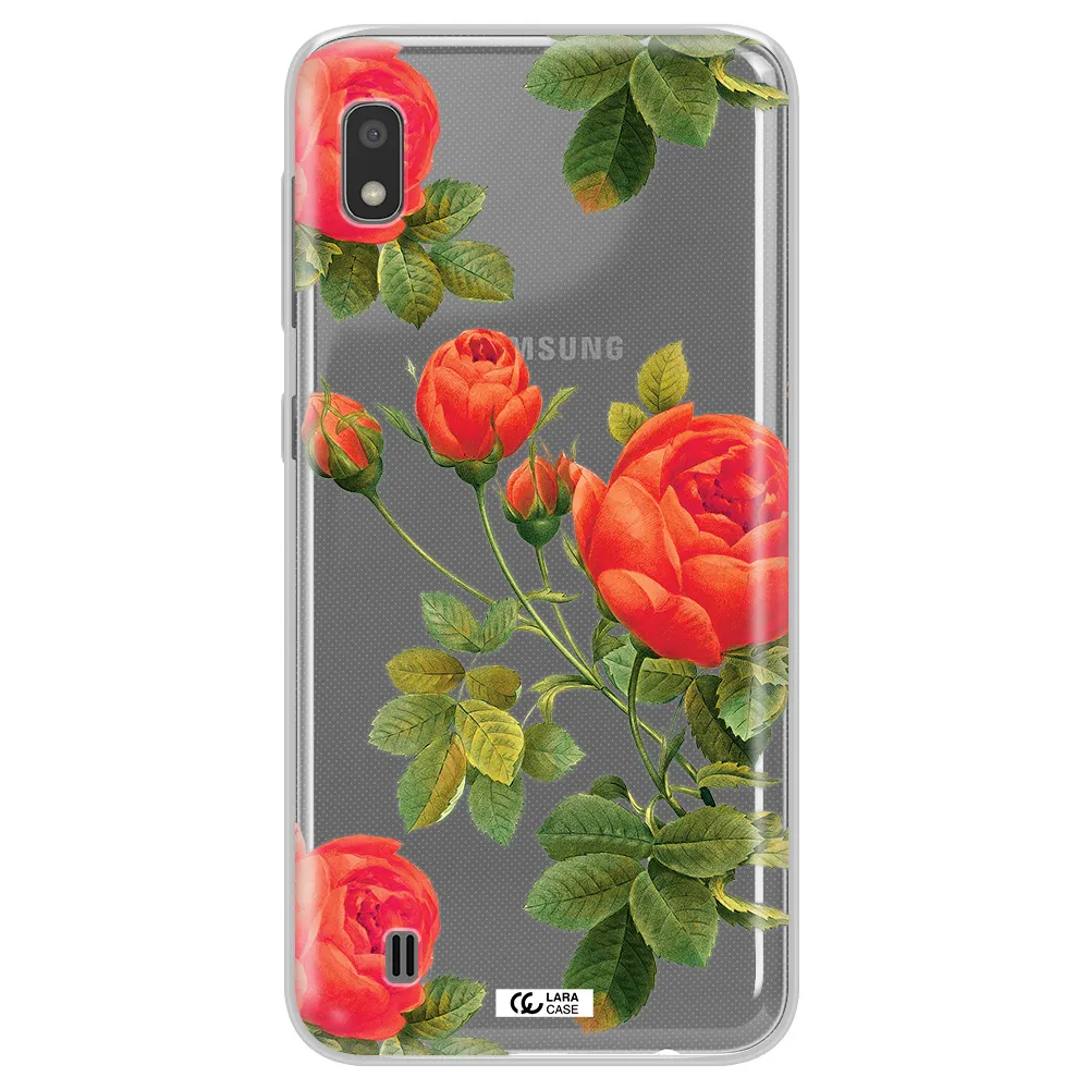 a close-up of a flower Samsung A10 Clear TPU Case