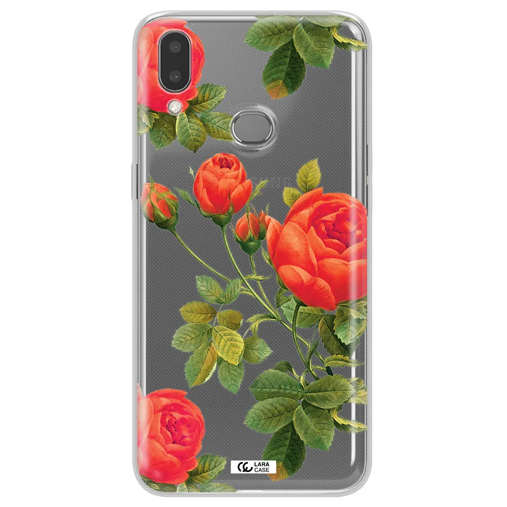 a close-up of a flower Samsung A10S Clear TPU Case