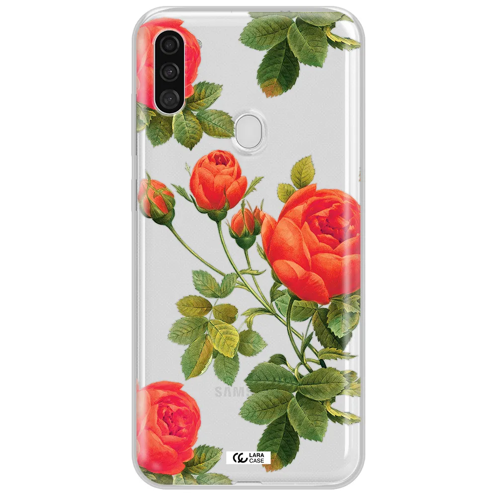 a close-up of a flower Samsung A11 Clear TPU Case