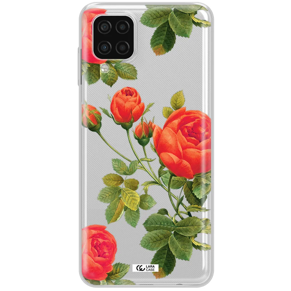 a close-up of a flower Samsung A12 4g Clear TPU Case