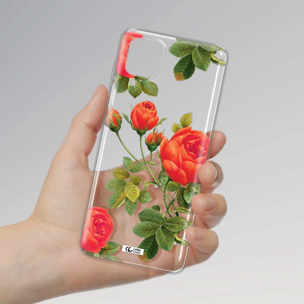 a close-up of a flower Samsung A12 4g Clear TPU Case
