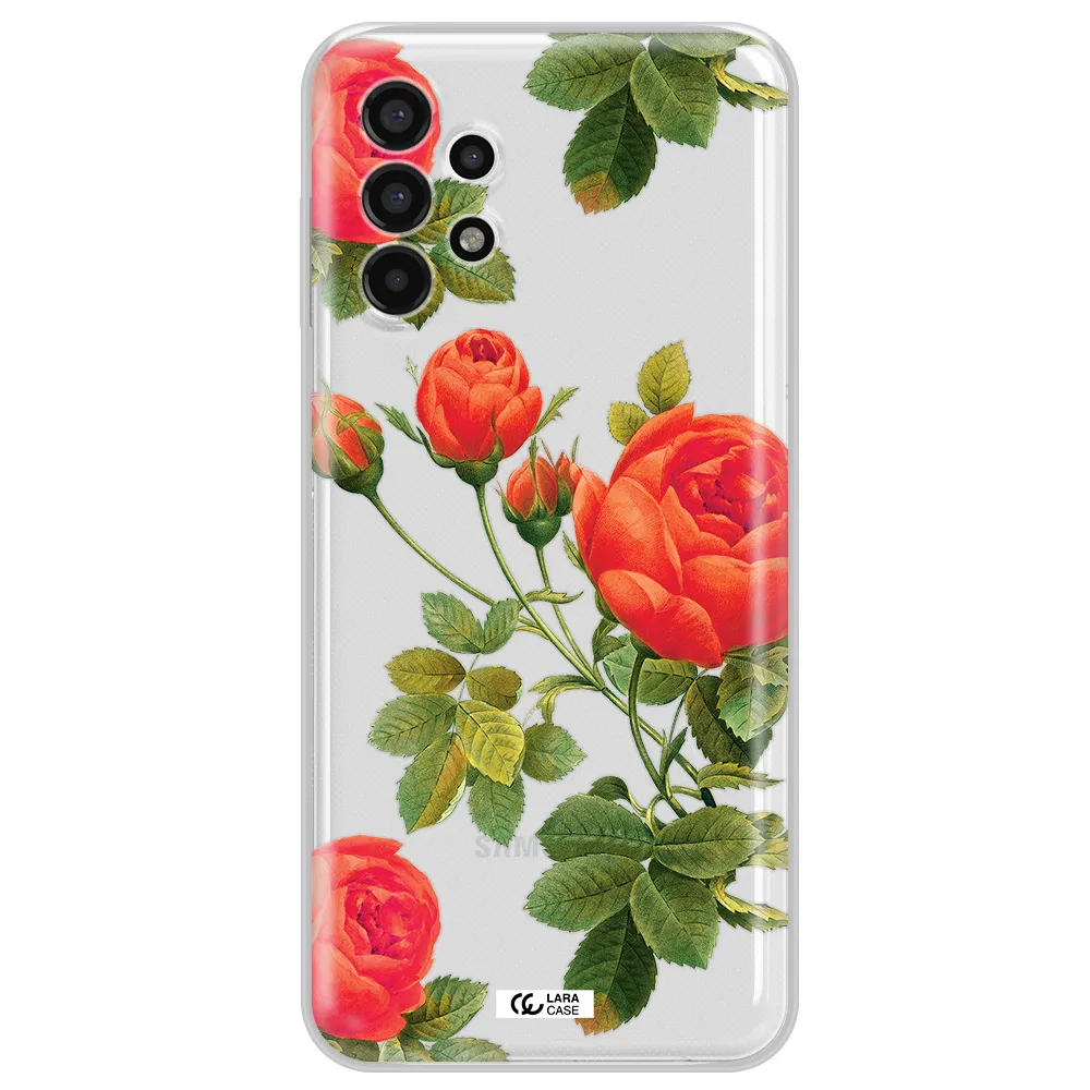 a close-up of a flower Samsung A13 4g Clear TPU Case