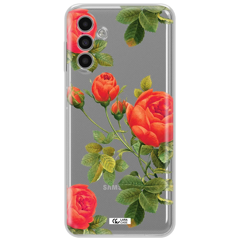 A Close-Up Of A Flower Samsung A13 5G Clear Tpu Case