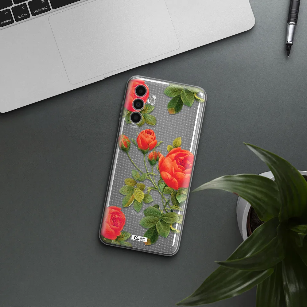 A Close-Up Of A Flower Samsung A13 5G Clear Tpu Case