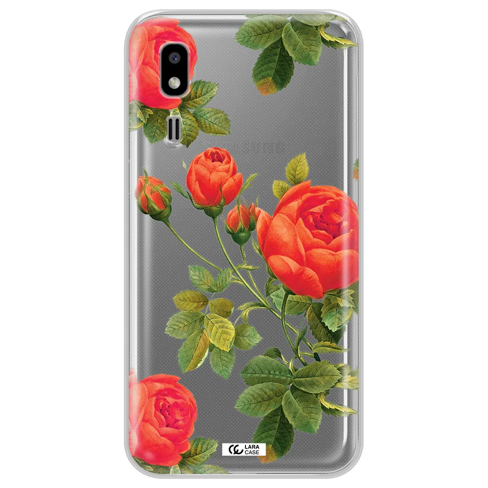 a close-up of a flower Samsung A2 Core Clear TPU Case