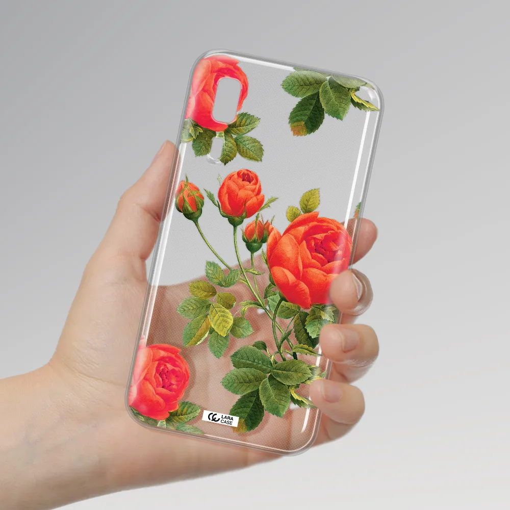 a close-up of a flower Samsung A2 Core Clear TPU Case