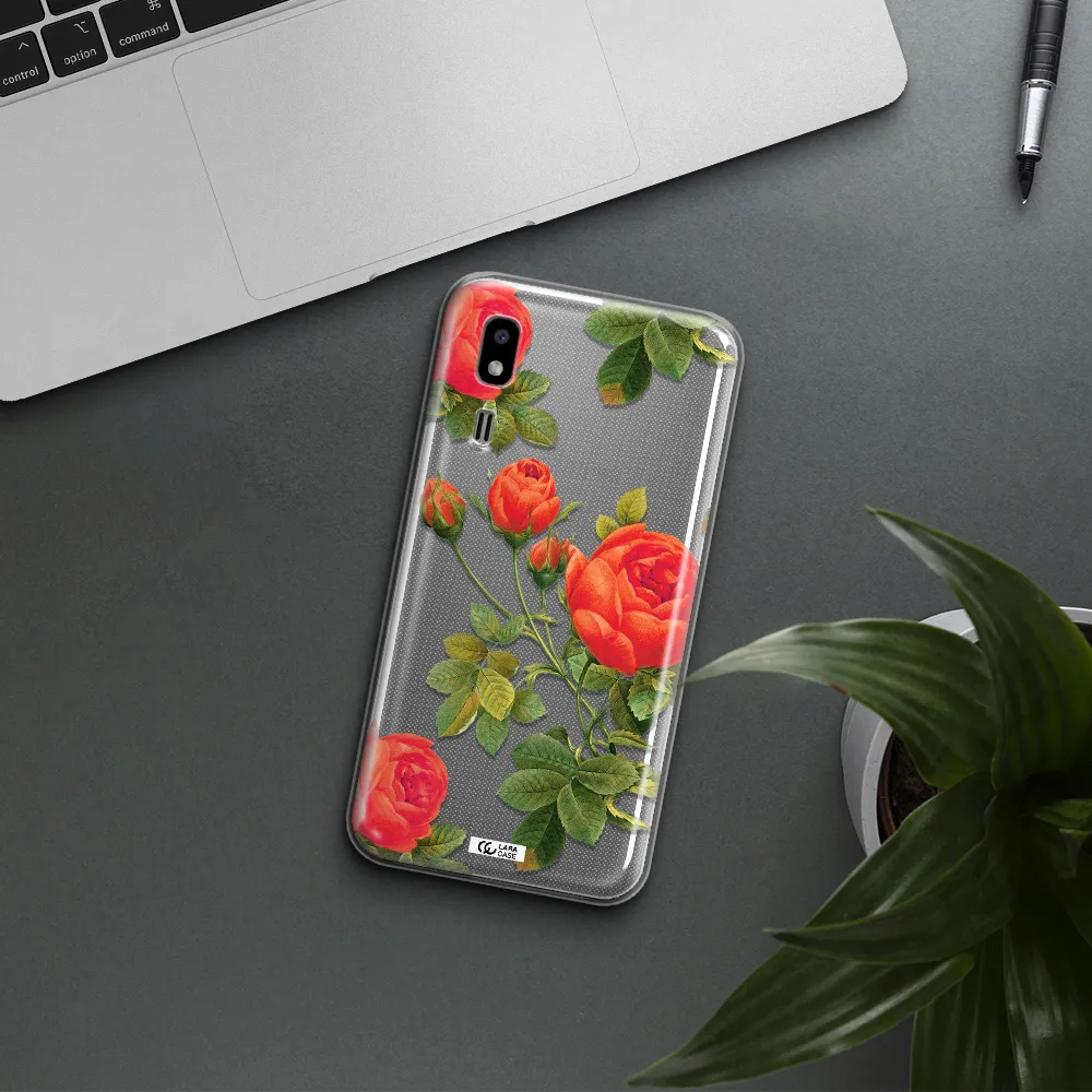 a close-up of a flower Samsung A2 Core Clear TPU Case