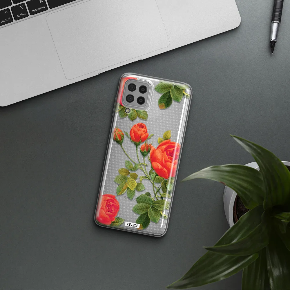 a close-up of a flower Samsung A22 4g Clear TPU Case