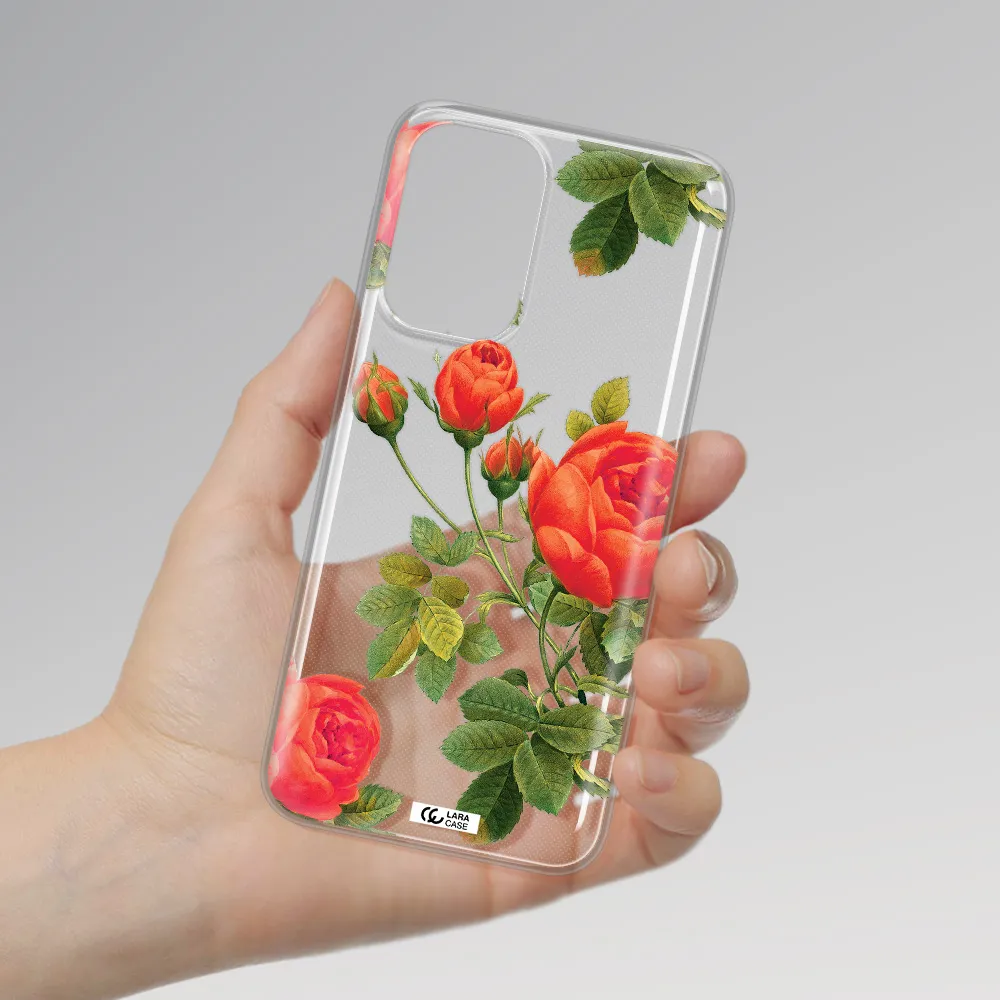 a close-up of a flower Samsung A23 Clear TPU Case