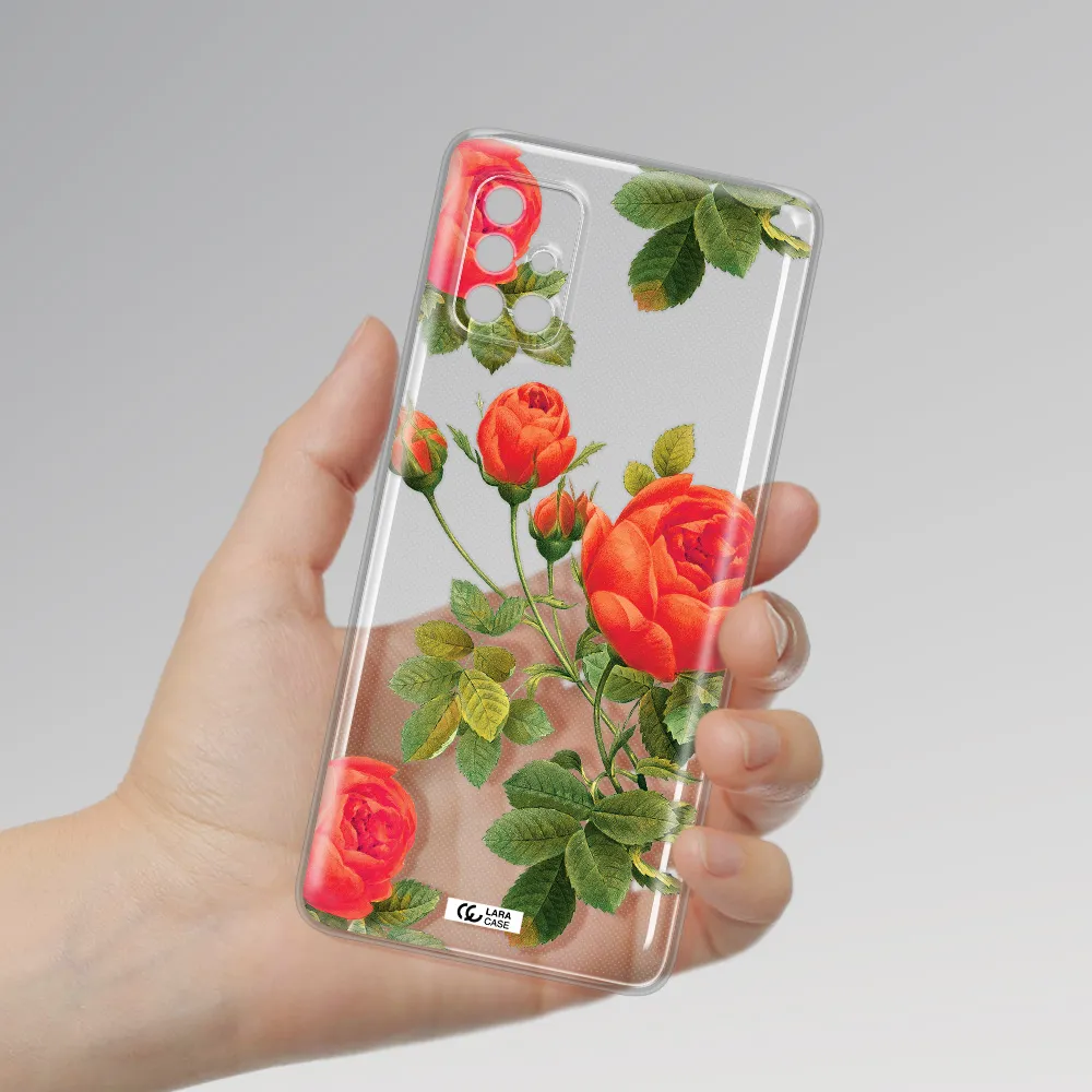 A Close-Up Of A Flower Samsung A40S Clear Tpu Case