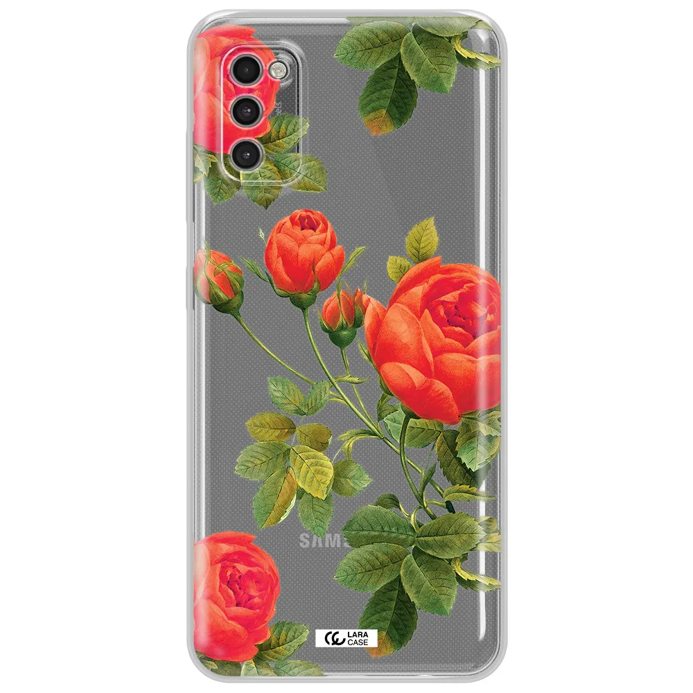 A Close-Up Of A Flower Samsung A41 Clear Tpu Case