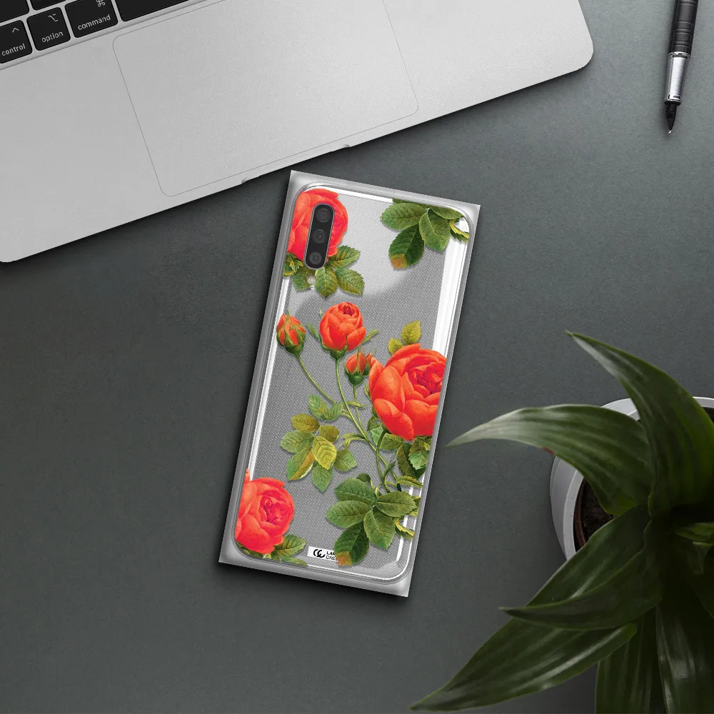 A Close-Up Of A Flower Samsung A50S Clear Tpu Case