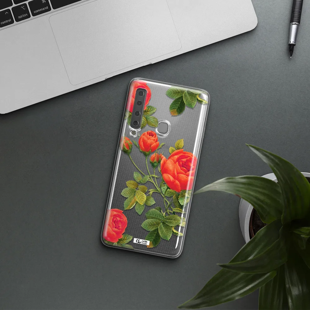a close-up of a flower Samsung A9 2018 Clear TPU Case