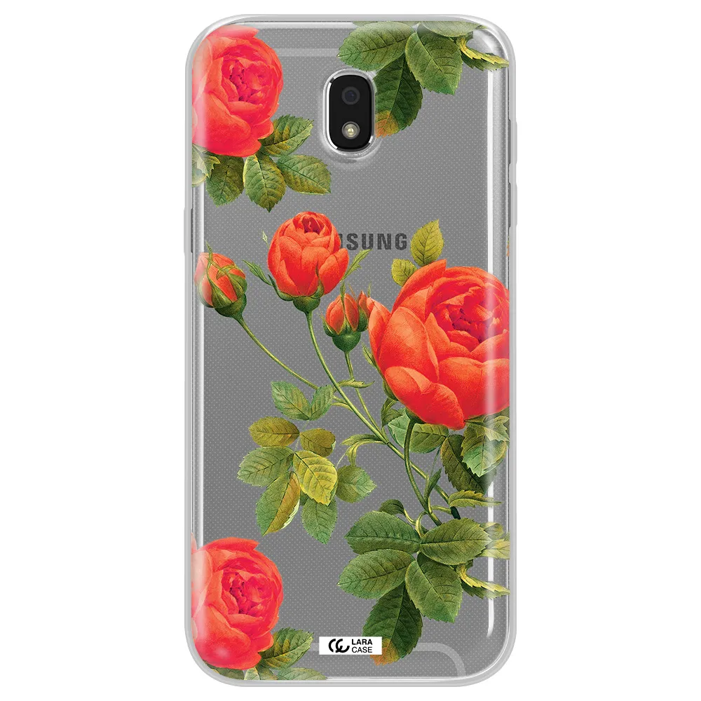 a close-up of a flower Samsung J5 2017 Clear TPU Case