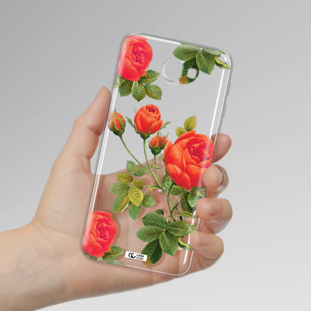 a close-up of a flower Samsung J5 Prime Clear TPU Case