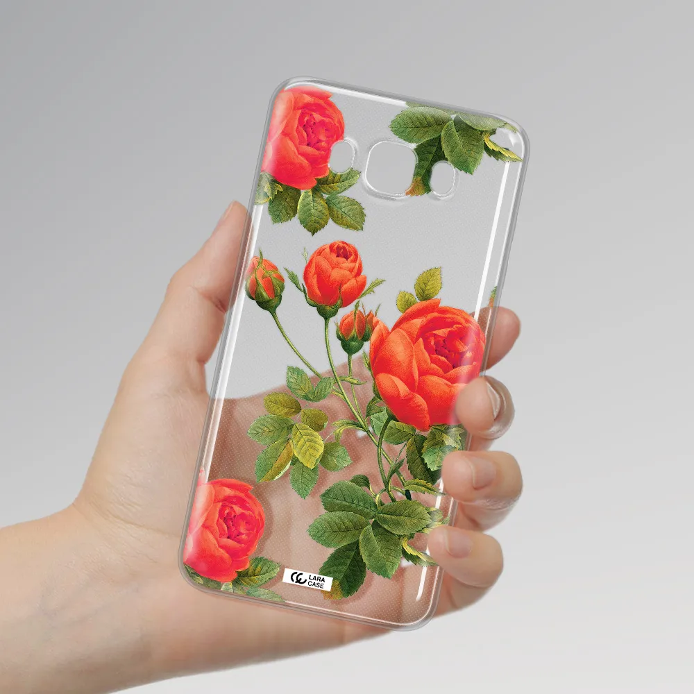 a close-up of a flower Samsung J7 2016 Clear TPU Case