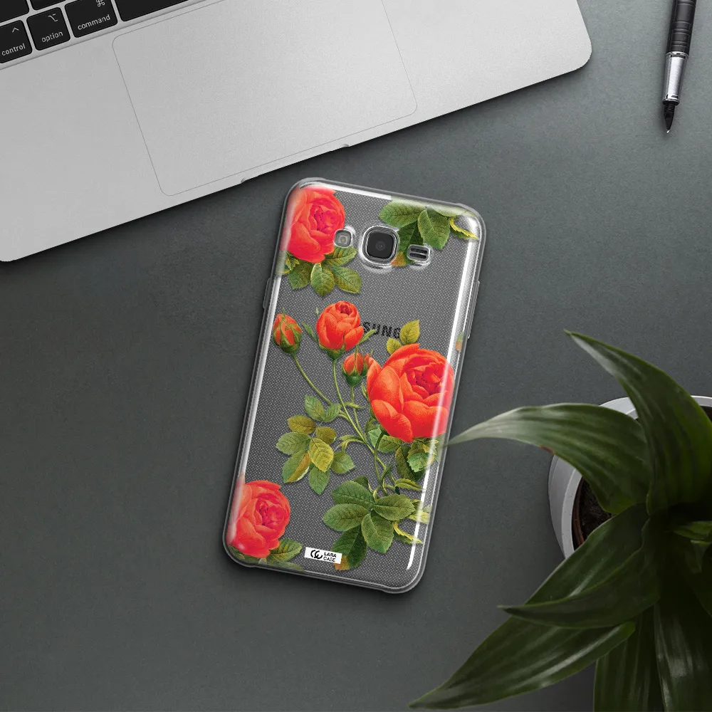 a close-up of a flower Samsung J7 Clear TPU Case