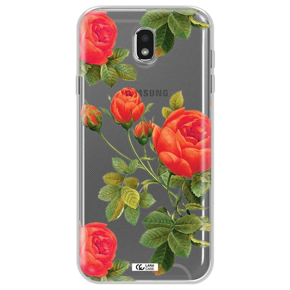 a close-up of a flower Samsung J7 Pro Clear TPU Case