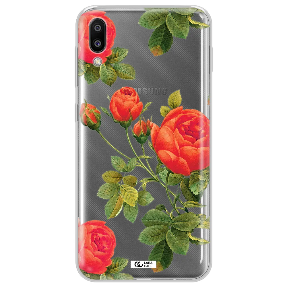 a close-up of a flower Samsung M10 Clear TPU Case