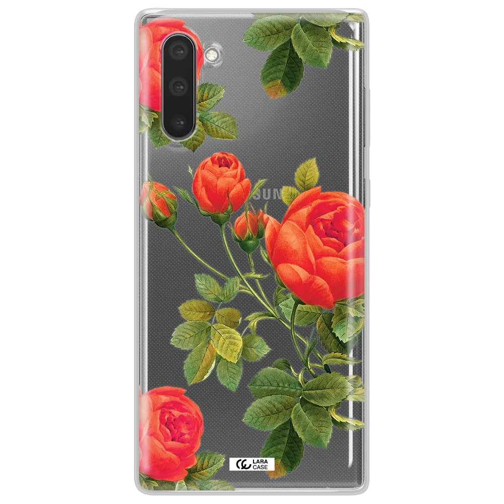 a close-up of a flower Samsung Note 10 Clear TPU Case