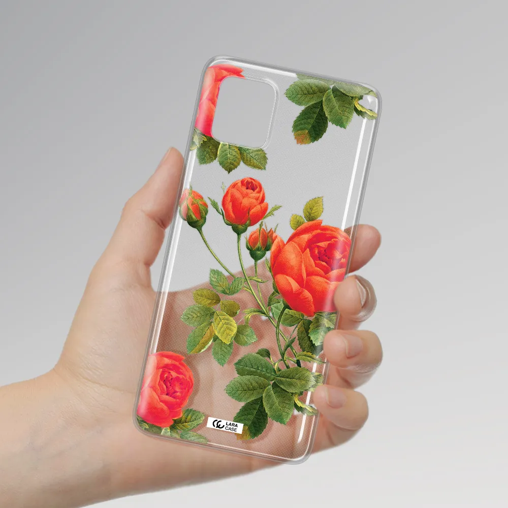 a close-up of a flower Samsung Note 10 Lite Clear TPU Case