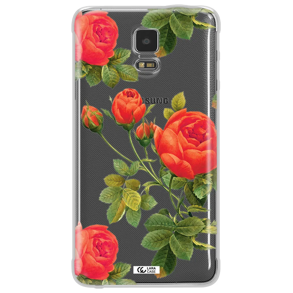 a close-up of a flower Samsung Note 4 Clear TPU Case
