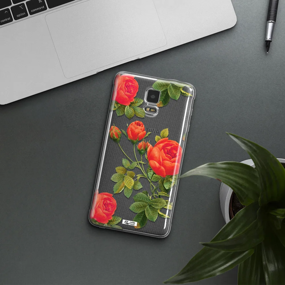 a close-up of a flower Samsung Note 4 Clear TPU Case
