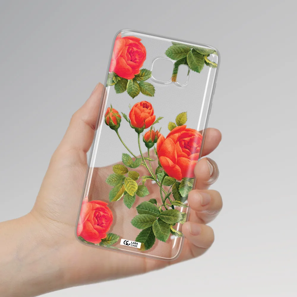 a close-up of a flower Samsung Note 5 Clear TPU Case
