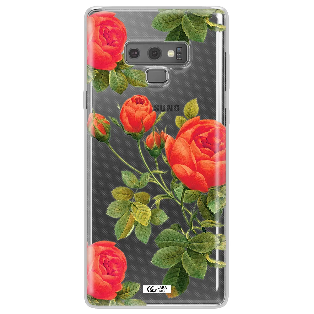 a close-up of a flower Samsung Note 9 Clear TPU Case