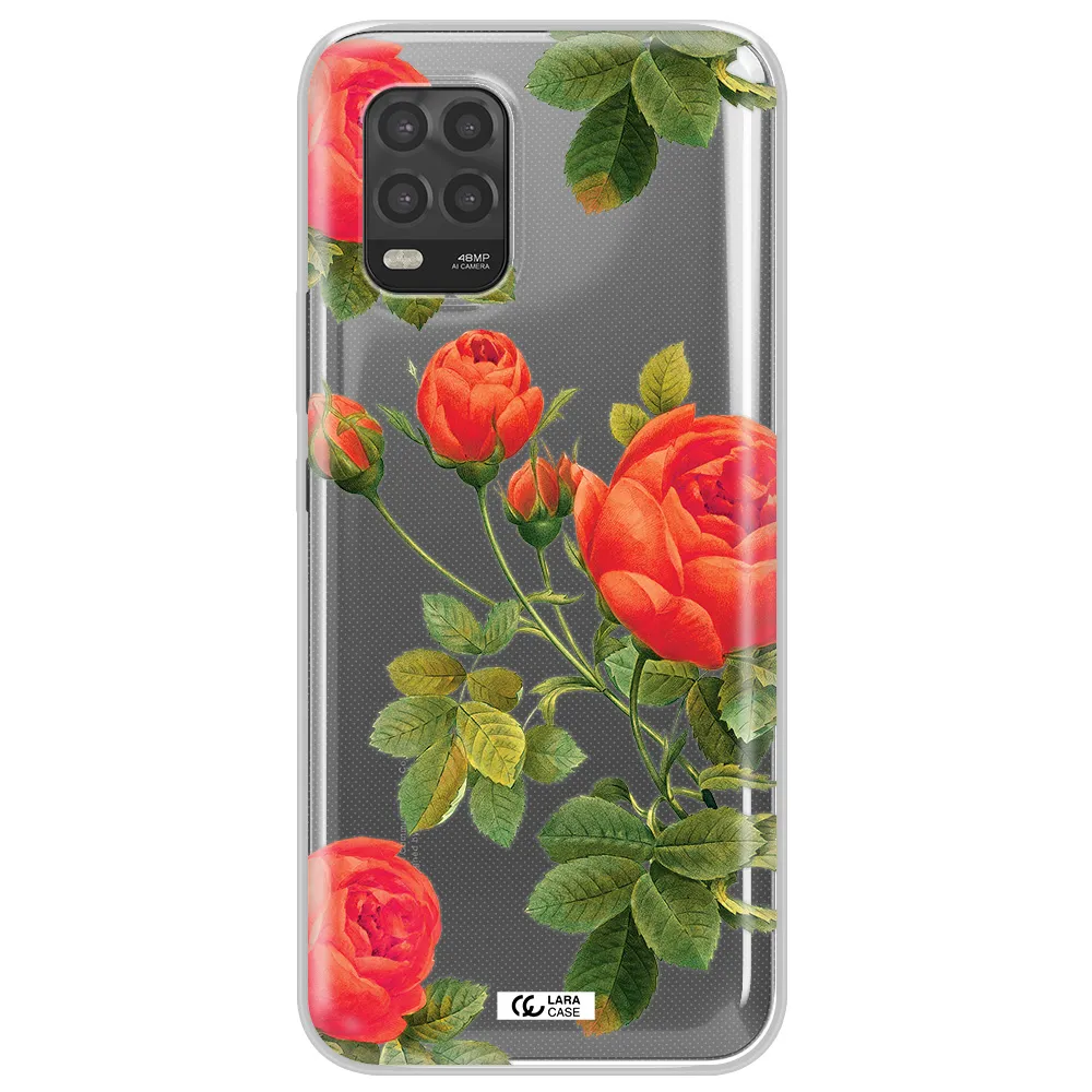a close-up of a flower Xiaomi Mi 10 Lite Clear TPU Case