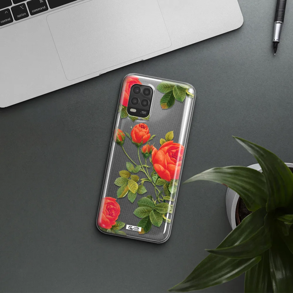 a close-up of a flower Xiaomi Mi 10 Lite Clear TPU Case