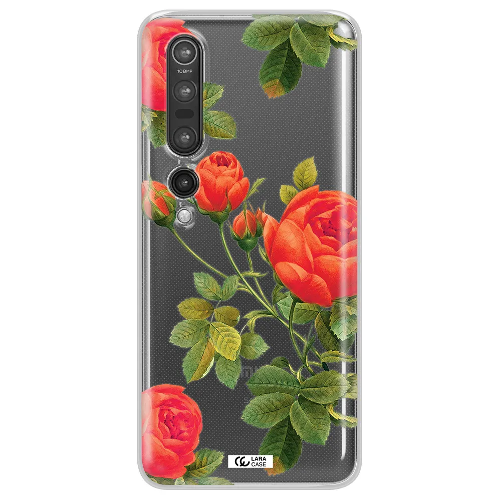 a close-up of a flower Xiaomi Mi 10 Pro Clear TPU Case