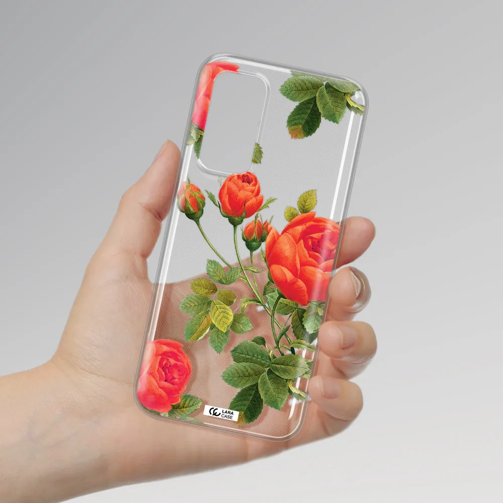 a close-up of a flower Xiaomi Mi 10 T Pro Clear TPU Case
