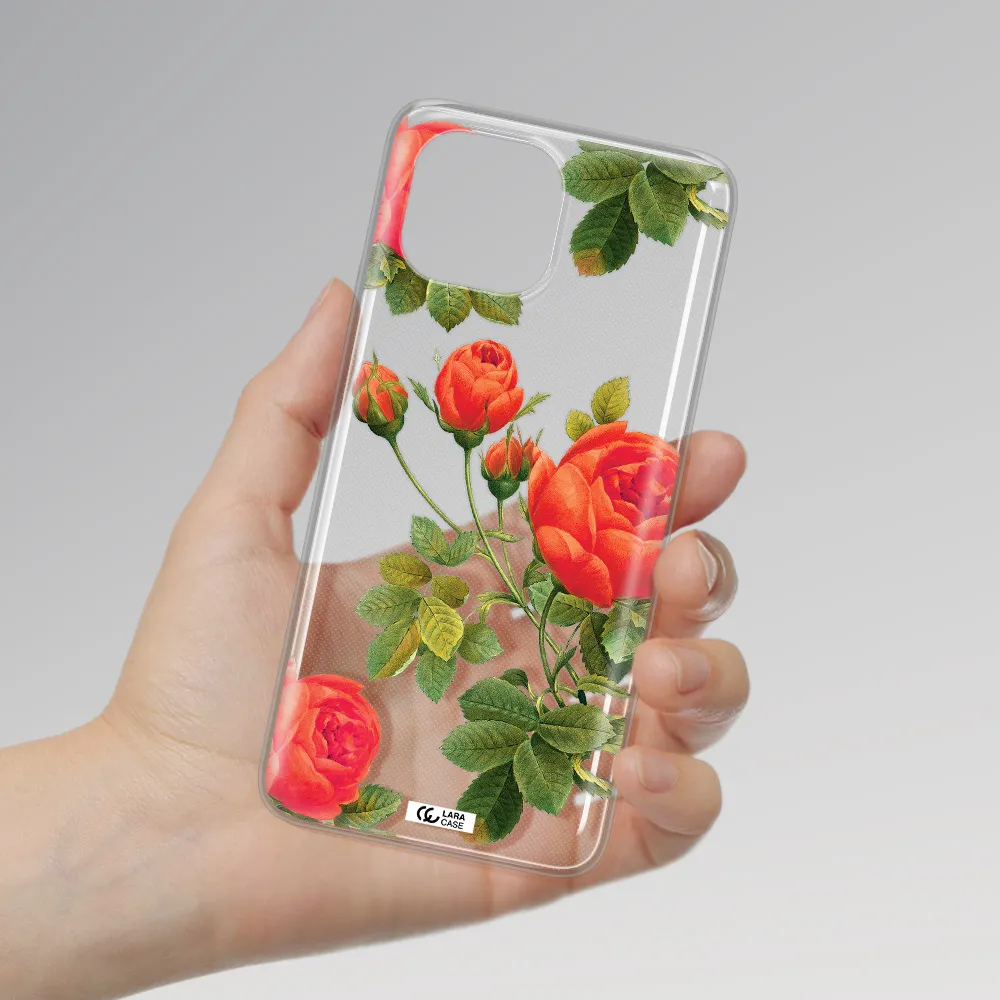a close-up of a flower Xiaomi Mi 11 Lite Clear TPU Case