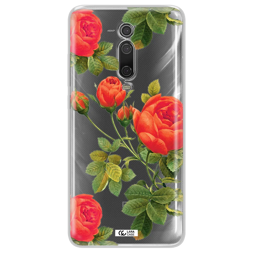 a close-up of a flower Xiaomi Mi 9T Clear TPU Case