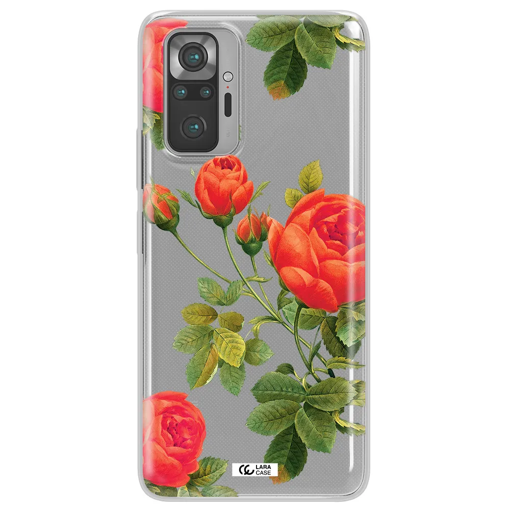 a close-up of a flower Xiaomi Note 10 Pro Clear TPU Case