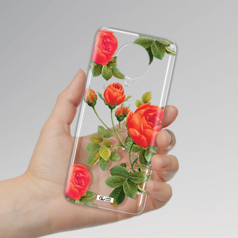 a close-up of a flower Xiaomi Poco F2 Pro Clear TPU Case